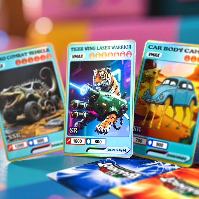 150 SZTUK Kart Kolekcjonerskich Gra Włoski Brainrot Zestaw Tralalero Tralala Karta Tungtungtungsahur Postacie Anime Karty Flash Prezent dla Dzieci