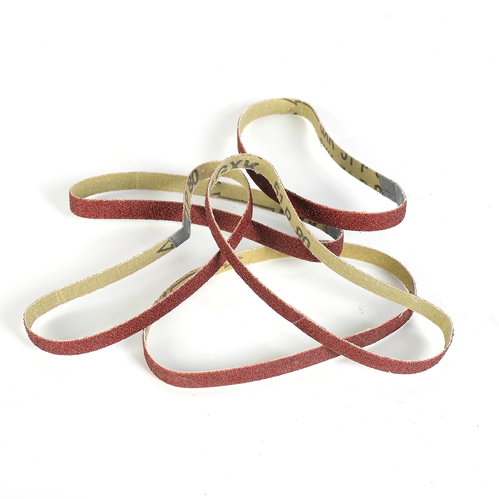 50pcs Aluminium Oxide Sanding Belts 40-120 Grits Sandpaper Abrasive Bands For Belt Sander Grinder Abrasive Tool For Wood Metal