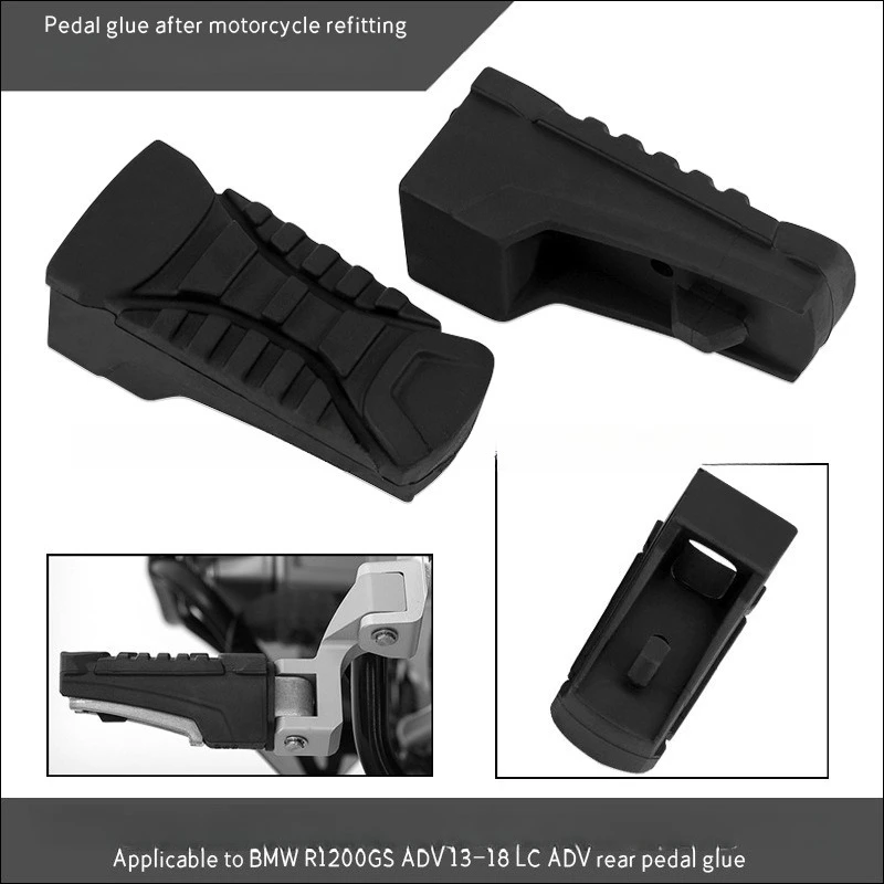 

Motorcycle Footrest Rear Anti-Slip Rubber Cover For BMW R1200GS LC/ADV 13-18