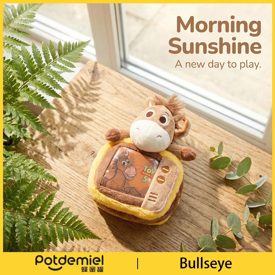 Potdemiel Disney Toy Story Bullseye Plush Coin Purse Keychain Horse Doll Bag Charm Key Ring Kids Gift Collectible Figure Pendant - view 3