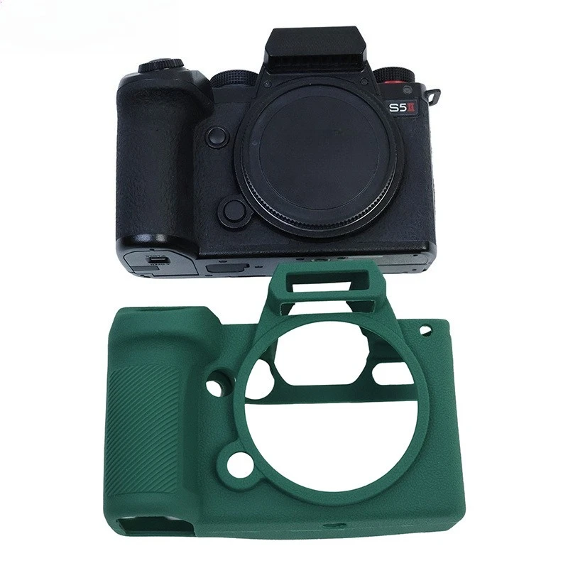 For Panasonic  Lumix S5II Protective Body Cover Bag Skin Camera Case silicone case S5M2 camera case s52 + free tempered film