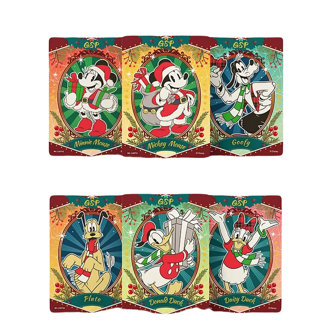 Card Fun Disney Cards Mickey Mouse Collection Card  Disney Peripheral Character Stickers Trading Card Children's Toy Gifts