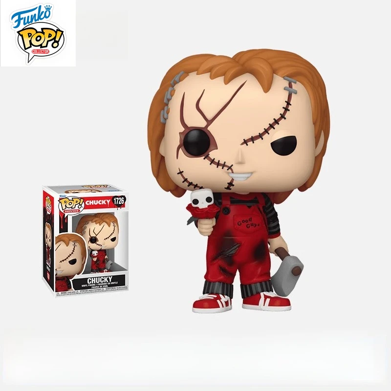 

In Stock FUNKO POP Original Guiwa ChuckyQ Version Valentine's Day Mobile Phone Model Collection Holiday Gifts