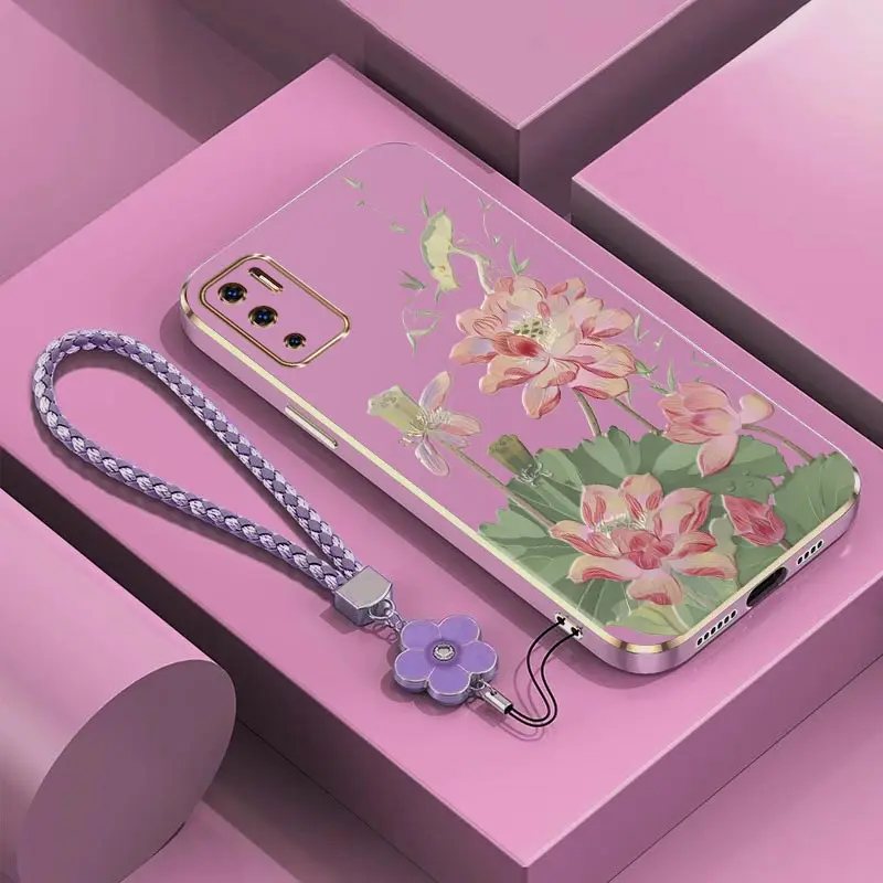 ملاحظة 10 الصيف لوتس سوار تصفيح جراب هاتف ل Xiaomi Redmi ملاحظة 11 11Tpro 9 8T 11S 9Pro 12pro 10S 10T 11T 11SE 9T غطاء