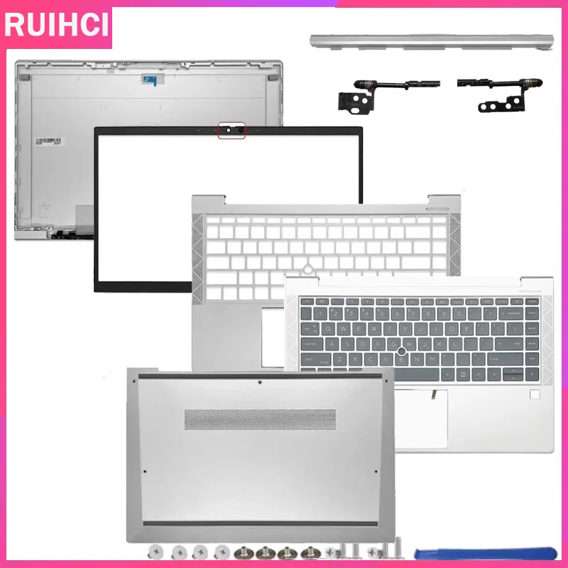 For EliteBook 840 G7 840 G8 845 745 G7 G8 New Laptop LCD Back Cover Front Bezel Upper Palmrest Bottom Case Keyboard Hinges