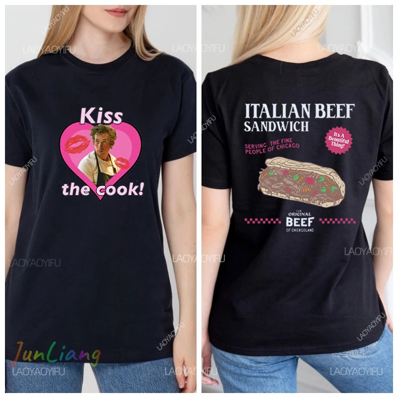 الدب المسلسل التلفزيوني تي شيرت وجبة الأسرة السباغيتي جيريمي ألين المشجعين للجنسين الأصلي رجالي تي شيرت 100% القطن Y2k الملابس القوطي #4