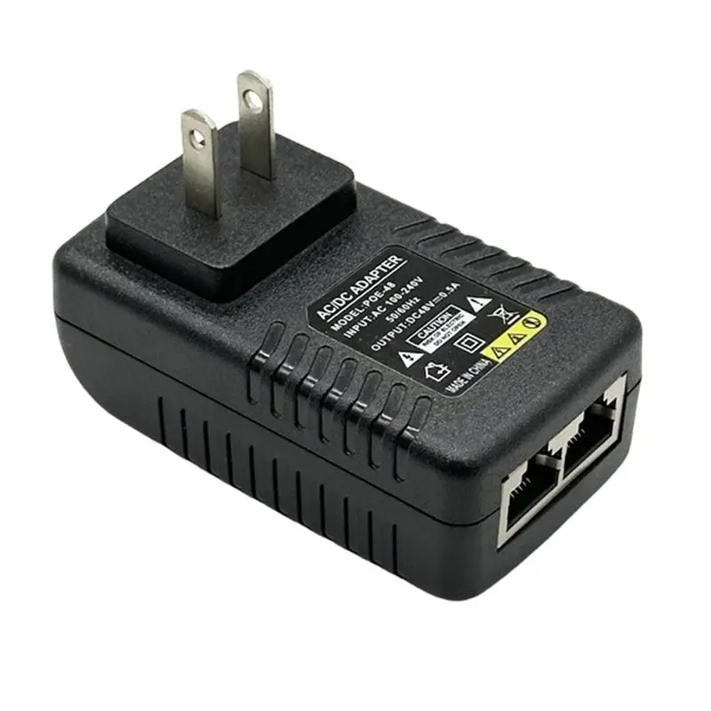 

ABDW-48V Gigabit Poe Injector Poe 48V/0.5A24V1A Output IEEE 802.3Af/At Passive 10/100/1000Mbps US Plug