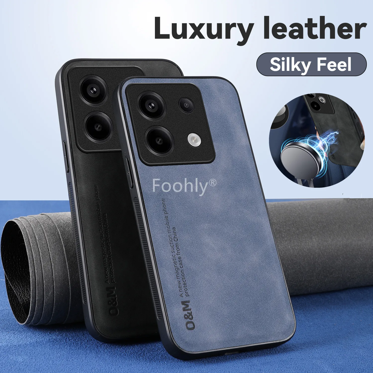 Leather Magnetic Case for Xiaomi Redmi Note 13 Pro 5G 4G 13 Pro Plus + Protective Cover Shockproof Back Coque Fundas