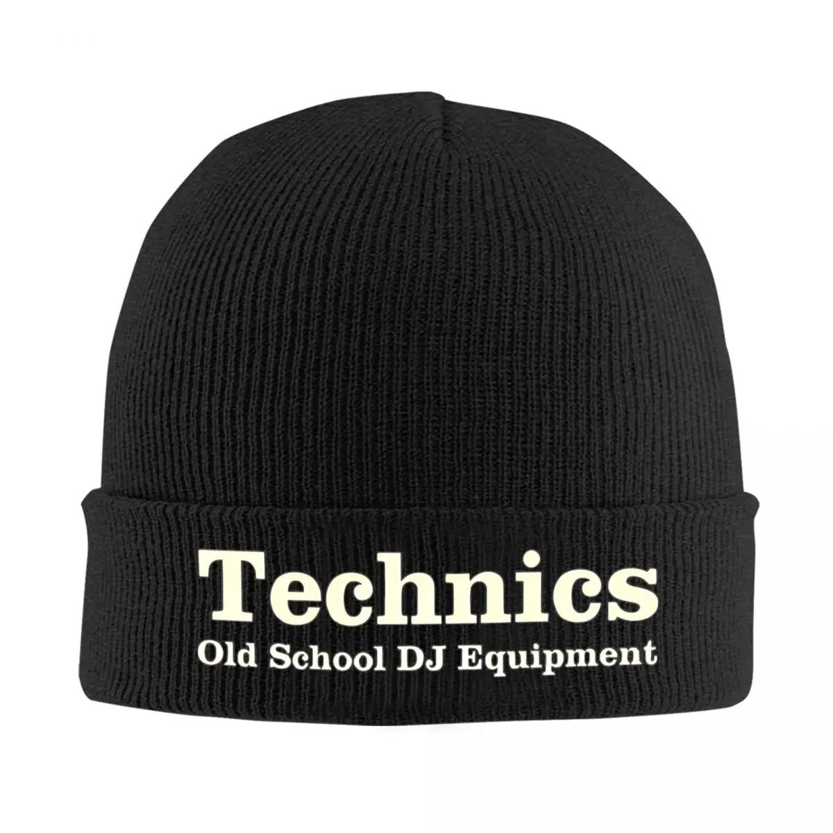 Technics Old School Hats Autumn Winter Beanie Ski Dj 1200 Turntable Music House Techno Electronic Caps Men Women Knitted Caps