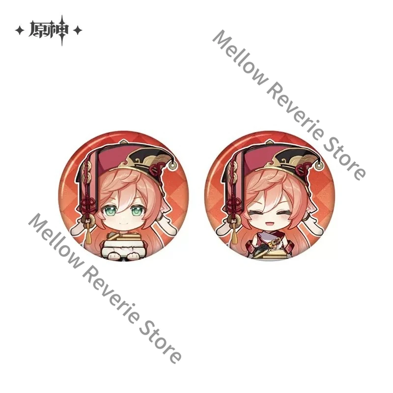 Set de Mini Insignias de Hojalata de Genshin Impact, Serie Yanfei, Amber, Mika, Faruzan, Mona, Artículos de Regalo del Juego, para Coleccionistas y Cosplay