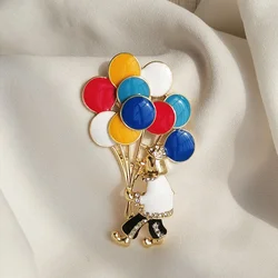 women men clown balloon enamel brooch vintage corsage coat pin