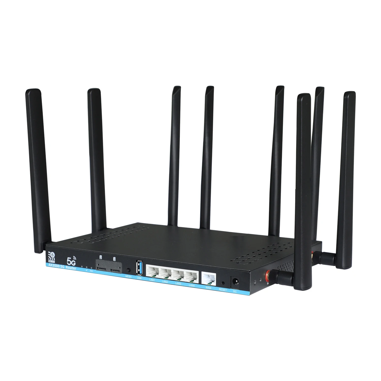 Dual SIM Card 5G Router 2*SIM Wifi6 3000Mbps Openwrt DDR4 1GB 4 LAN USB3.0 RM520N-GL Modem MU-MIMO 4T4R Antena Wzmacniacz Wi-Fi