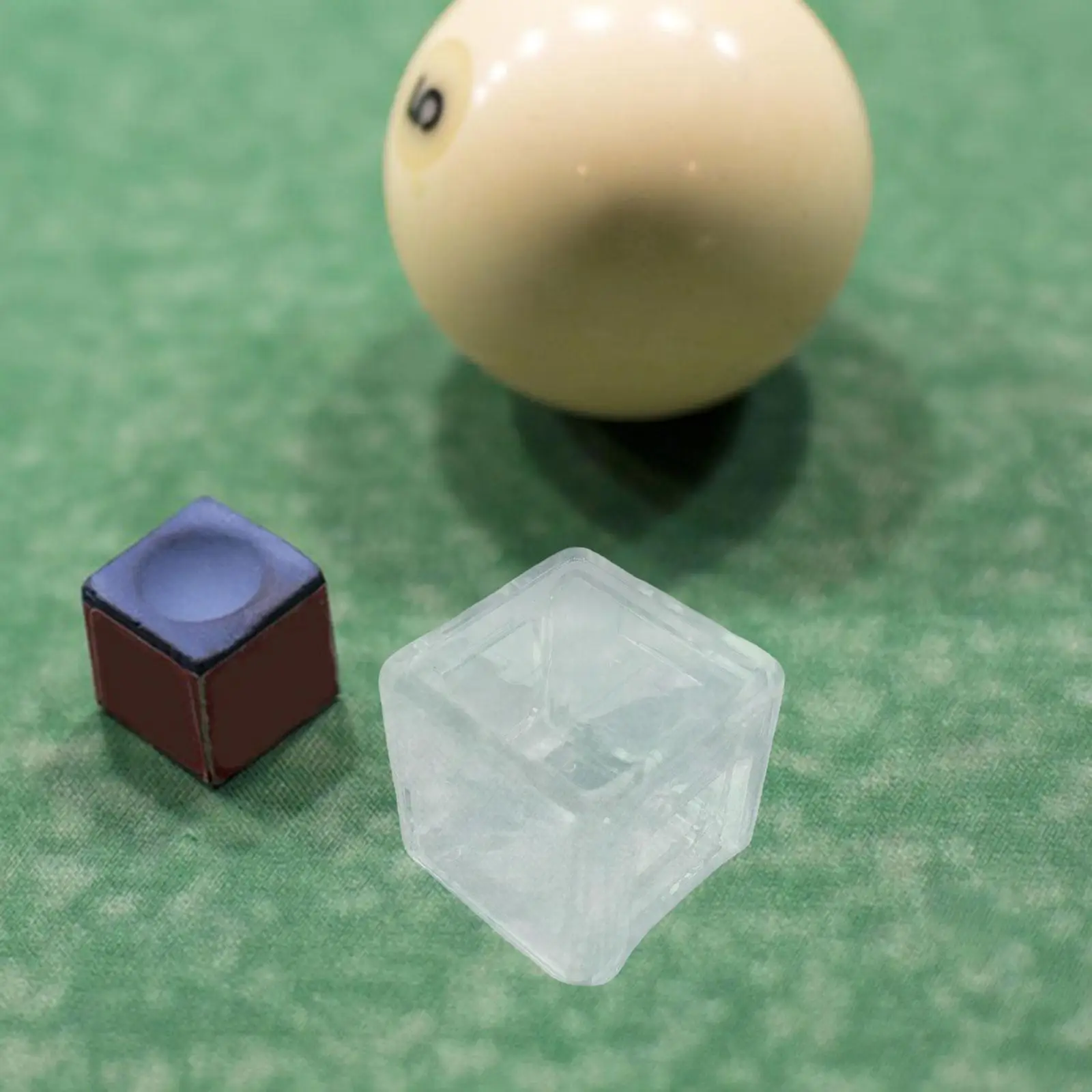 

Прозрачный чехол для хранения бильярдного мела карманного размера, универсальный прочный аксессуар для обслуживания кия, компактный контейнер