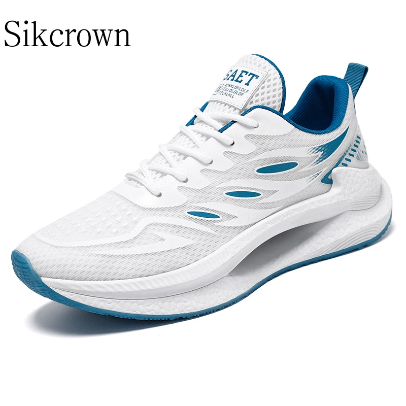 White 2023 New Lace Up Casual Shoes Chunky Sneakers Trend Versatile Fashion Sports Running Shoes Non-slip Classic Men\'s Shoes