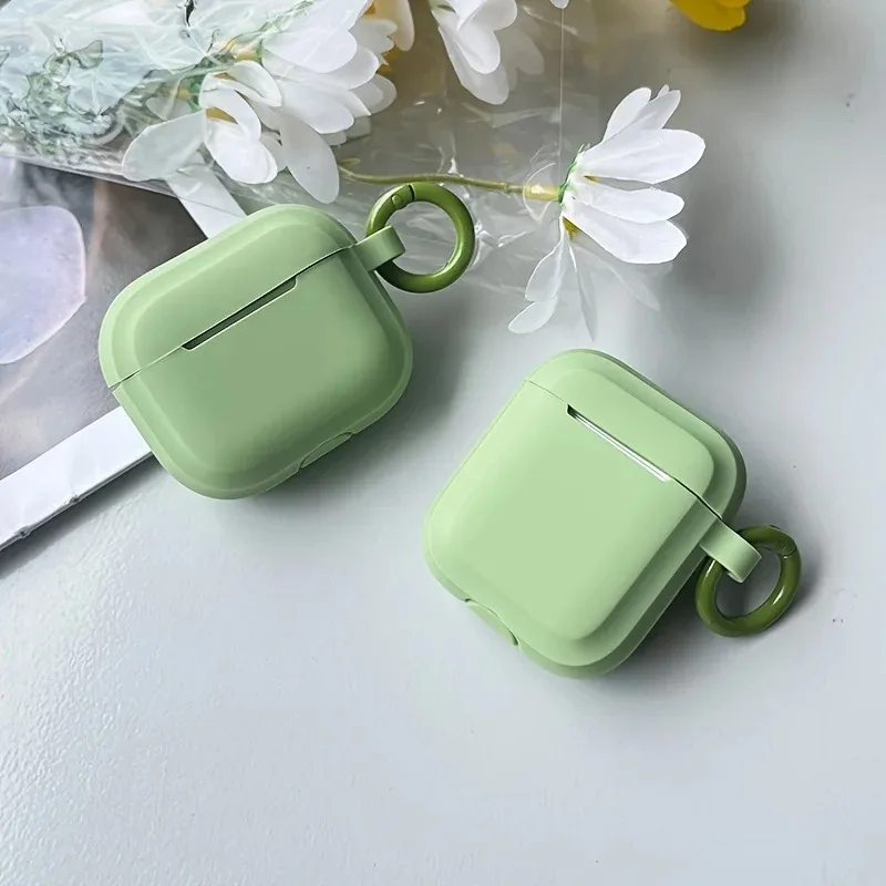 Funda de silicona líquida para Apple para Airpods Pro 2, funda para auriculares con cordón, funda protectora antipérdida para Air pods Pro 2