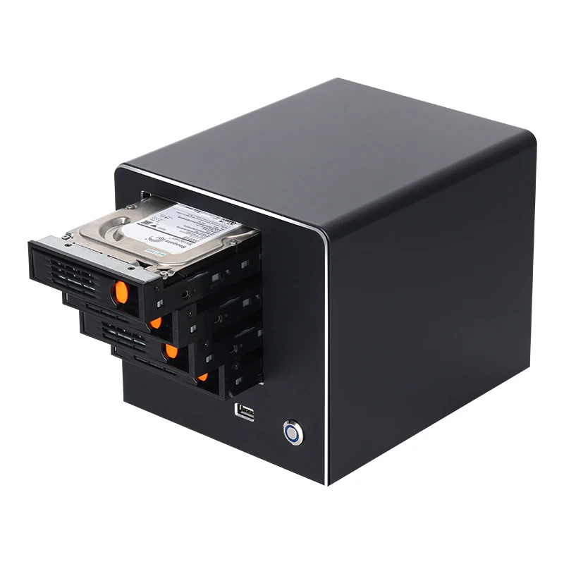 BEBEPC 4Bay N2940/N150 NAS Mini PC with 4x2.5/3.5 inch Sata HDDs 4xUSB Stable Massive Capactive Computer for Home Theater