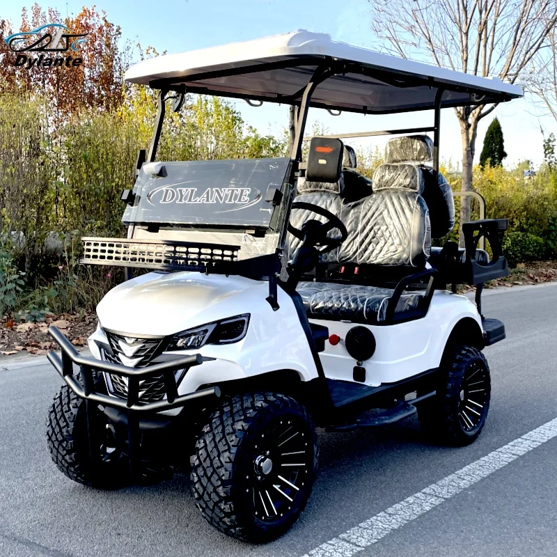 

Лучшее внедорожное качество, 2, 4, 6-местная газовая и электрическая тележка для гольфа, 60 В, 72 В, литиевая батарея, 5000 Вт, мощный внедорожник