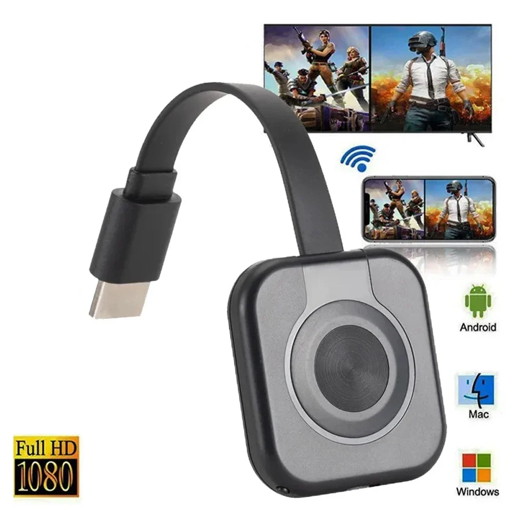 Display Screen Adapter 1080P HDMI-compatible Audio Video Transmitter Receiver for Android IOS Projector for Mirascreen Google