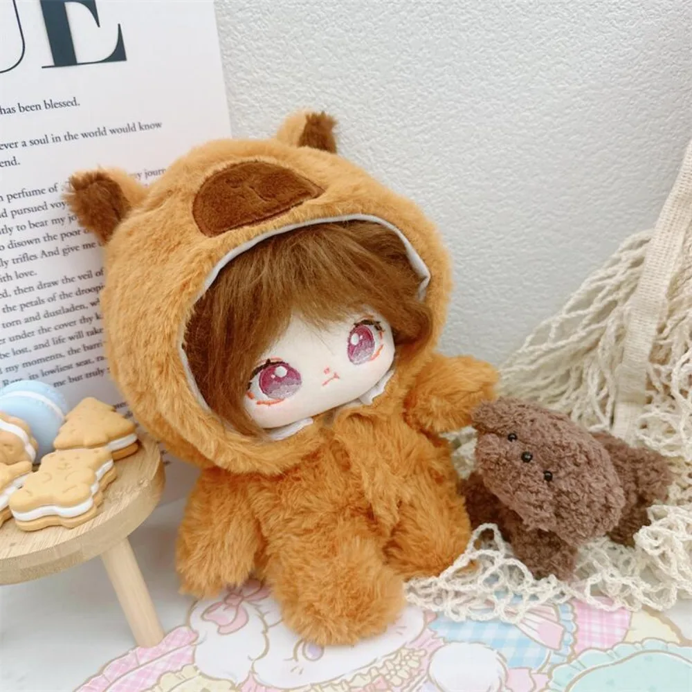 Capybara combinaison 20cm coton poupée vêtements habiller animaux étoile poupée combinaison Kawaii Onesuit pas d'attributs poupées vêtements