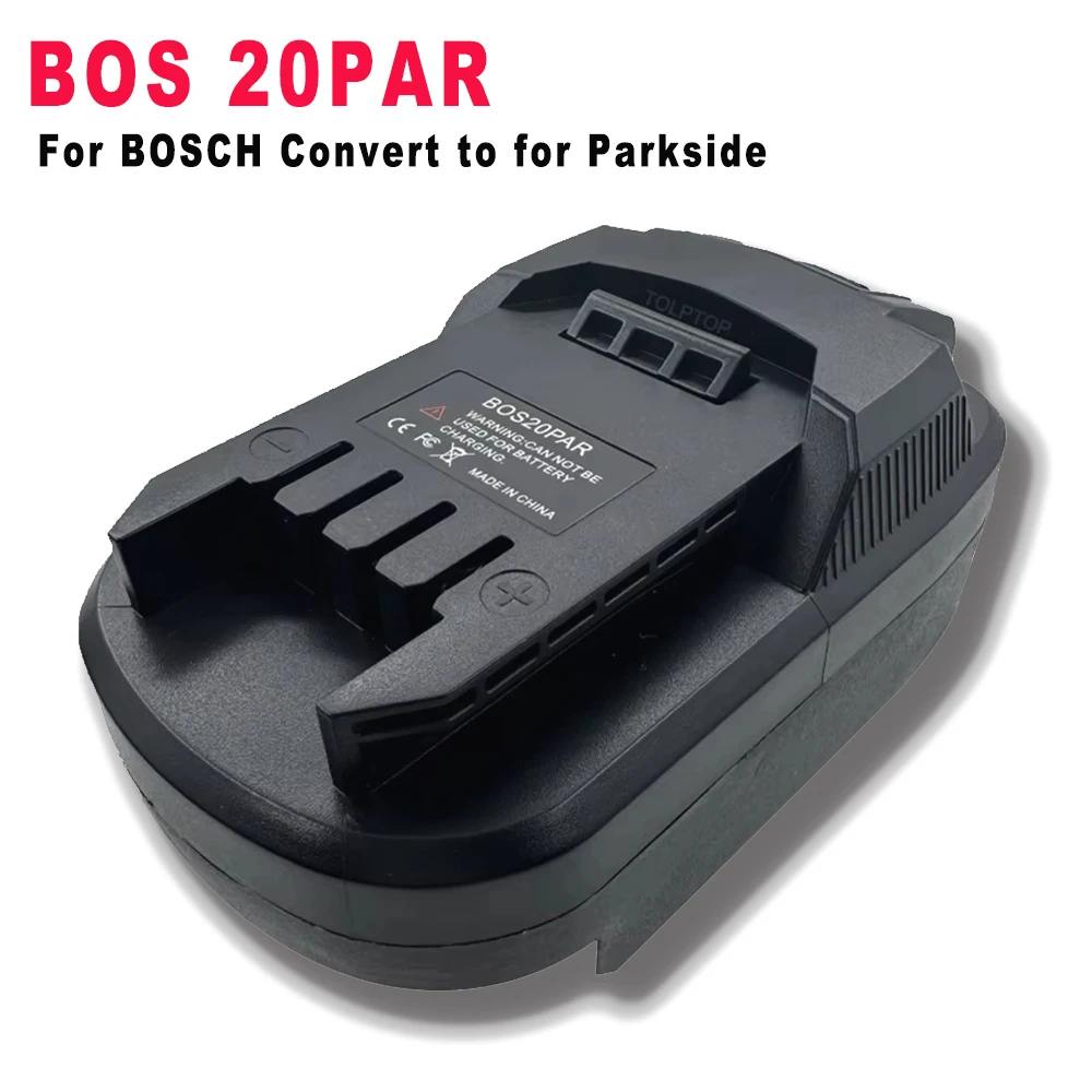 

BOS20PAR Battery Adapter for Bosch 18V Li-ion Battery To Convert for Parkside 20V Max Tool Converter Use BAT Battery
