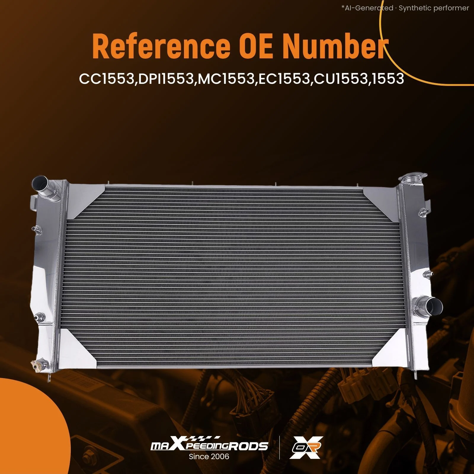 3 Row Cooling Radiator for Dodge Ram 2500 3500 5.9L Turbo Diesel 94-02 CU1553
