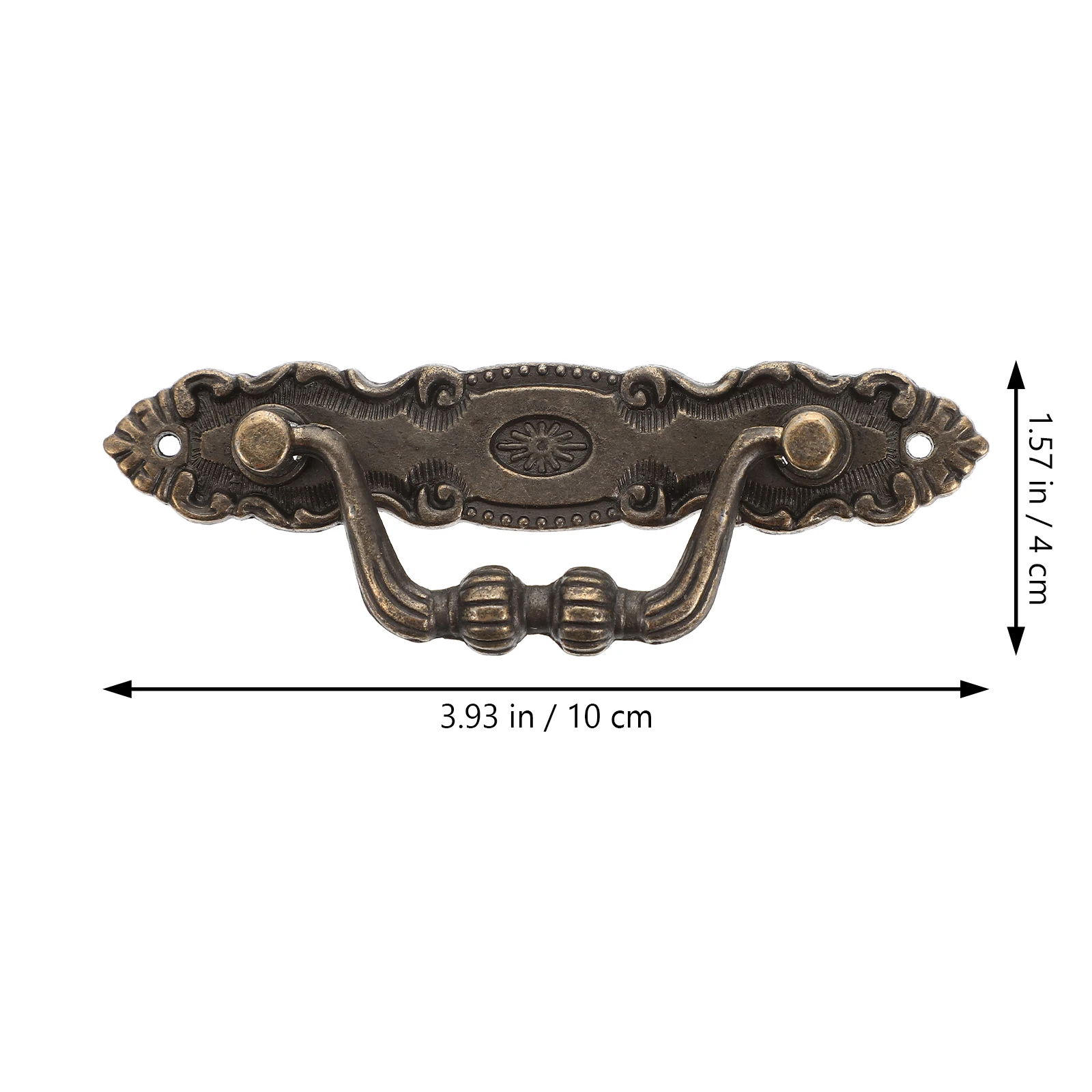 

3set 3 Sets Handle Vintage Dresser Knobs Cabinet Handle Zinc Alloy Drawer Pulls For Glass Doors Cabinets Windows Hardware