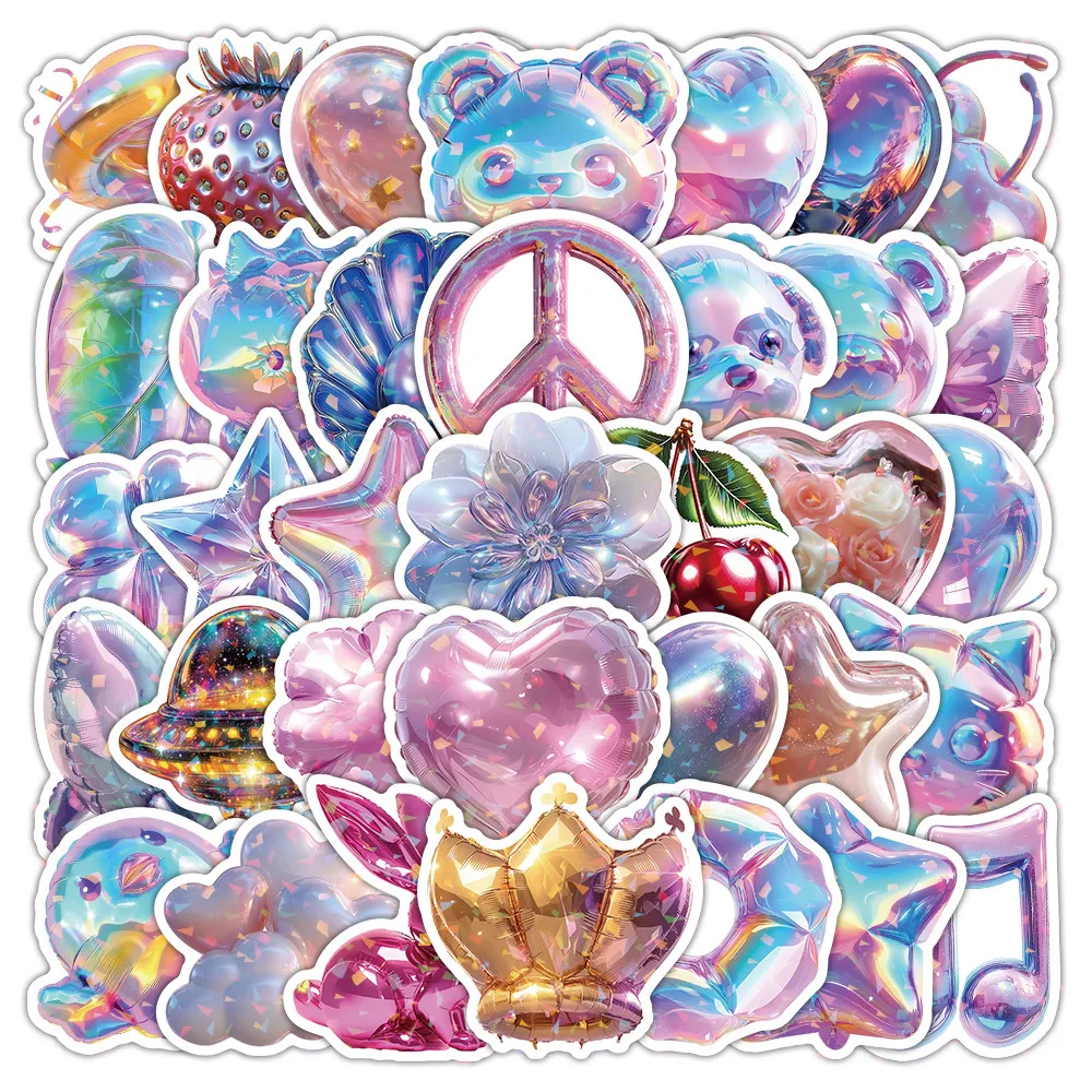 50Pcs Balloon Stickers for Party Gift Packaging & Diary Decoration LanLanStickersWorld Store
