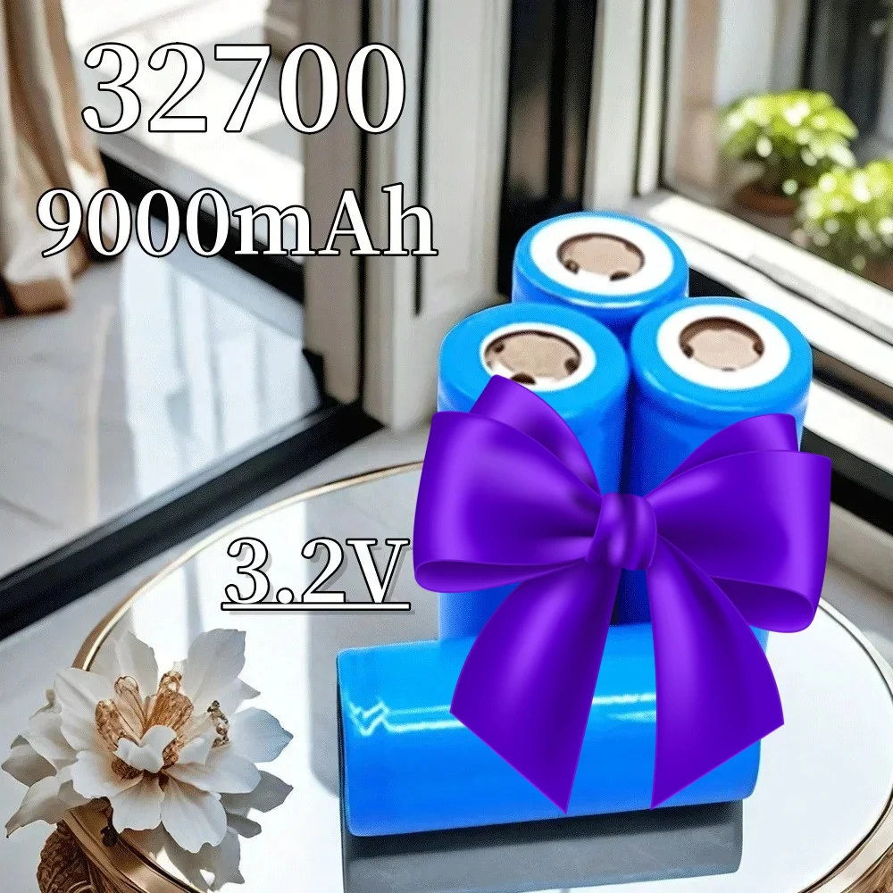 2026 LiFePO4 3.2V -9000mAh - 32700 Battery 9000mAh battery 55A High Power Maximum Continuous Discharge Battery