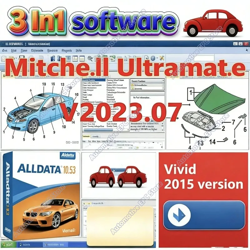 2026 Mitche/ll Ultramate 2023.07 Complete Advanced Estimating System + HAYNES PRO Vivid 2015 Automotive Workshop + Alldata 10.53