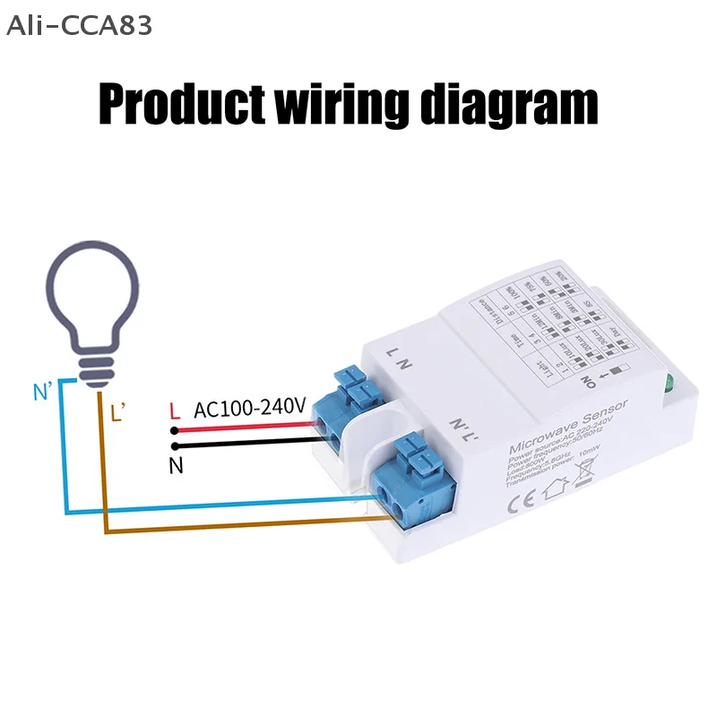 

(YY)1Pc/2Pcs 5.8G microwave radar sensor switch DIP AC220-240V DIP Radar Sensor Module Motion Detector