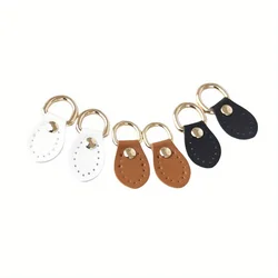 2Pcs Handmade Bag Buckle Straps PU Leather Metal Handbags Shoulder DIY Bag Accessories Fashion Pattern Chain Clasp Buckle