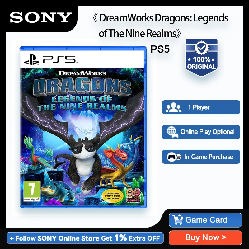 Sony PlayStation 5 Game - DreamWorks Dragons: Legends of The Nine Realms - for Platform PlayStation5 PS5 Game Deals