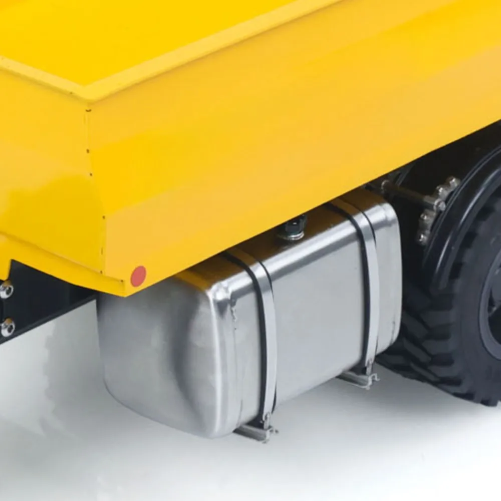 

1:14 Metal 2Axles Hydraulic Dump Trailer KIT CUT Model for LR914 Radio Controlled Excavator Construction Vehicle RC Digger Model