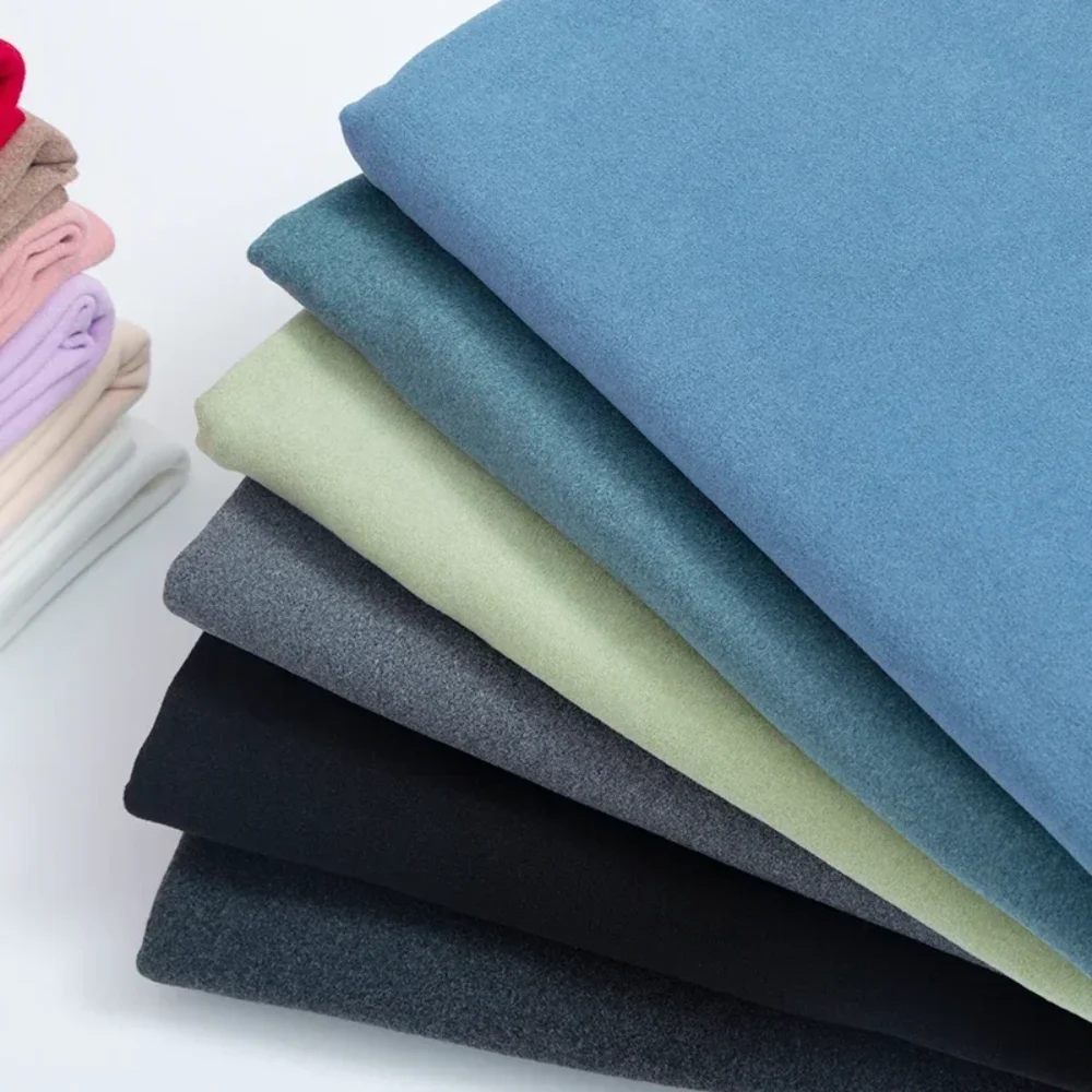 

Thickened Flannelette Autumn Winter Elasticity Thermal Underwear Knitted Fabric Cloth Per Meter Apparel Sewing Diy Material