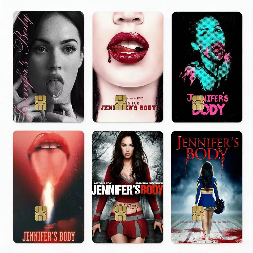 Pop Movie Jennifer Body 4pcs 1Set Card Stickers Small Waterproof Chip 4PCS Card Sticker Anti-Scratch
