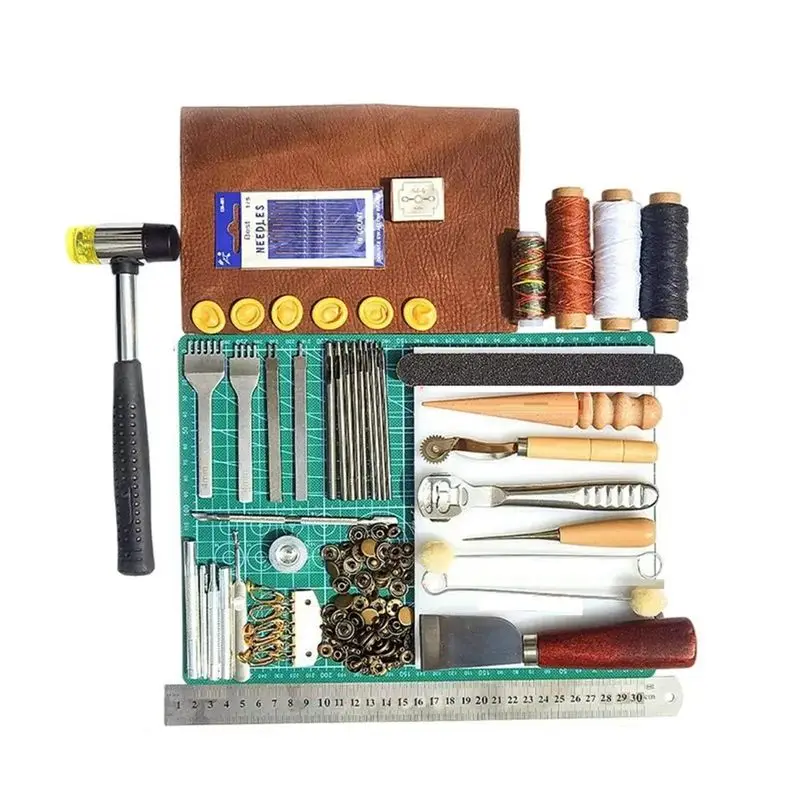 

Superior AA63 Leather Working Tools Manual Leather Crafting Tool Leatherworking Tool Set Versatile Leather Punch Tool Leather Ma
