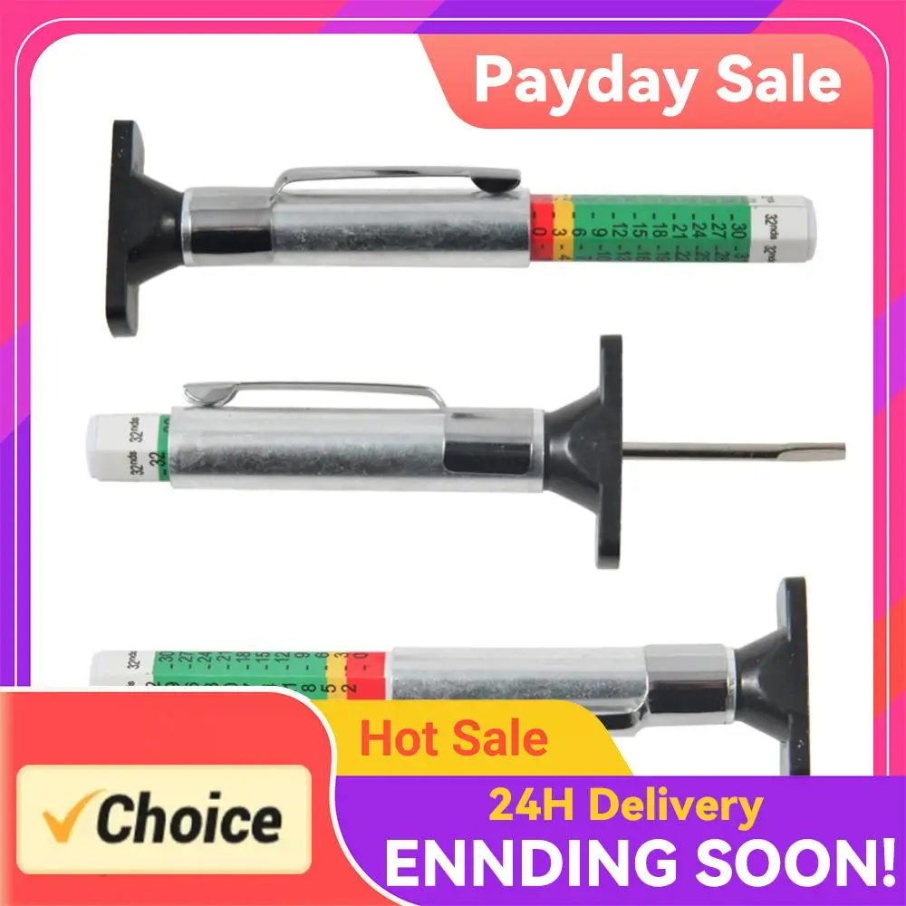 

Car Wheel Tyre Measuring Ruler Universal Auto Trucks Van Tire Tread Pattern Depth Thickness Detection Gauge Tool