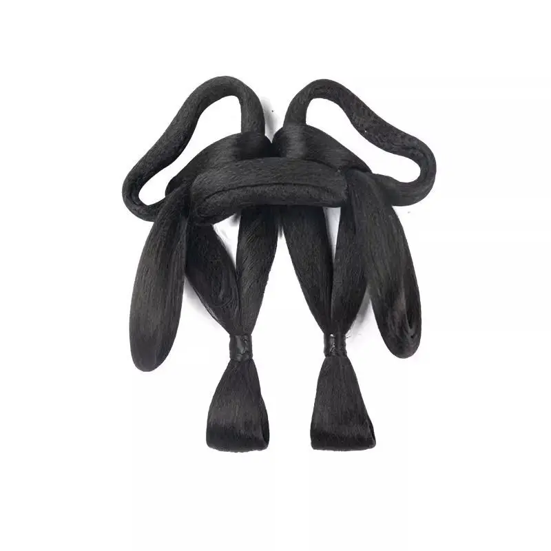 Conjunto de coque de cabelo da dinastia Ming Tang |   Updo pré-estilo tudo-em-um |   Acolchoamento de peruca volumosa |   Fantasia de cosplay de chapéu Hanfu preguiçoso