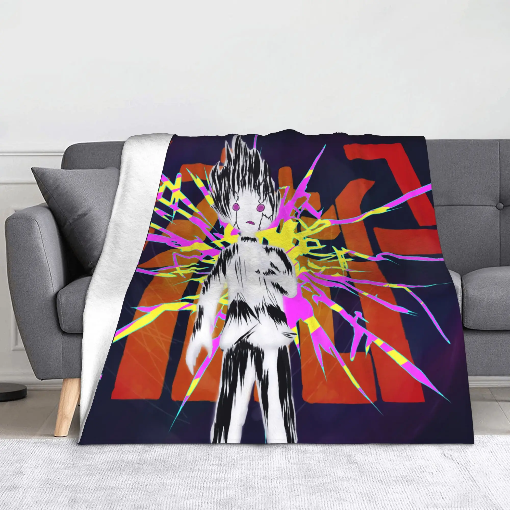 

Shigeo Kageyama аниме флисовые пледы Mobpsychos одеяла для кровати на открытом воздухе легкое тонкое покрывало