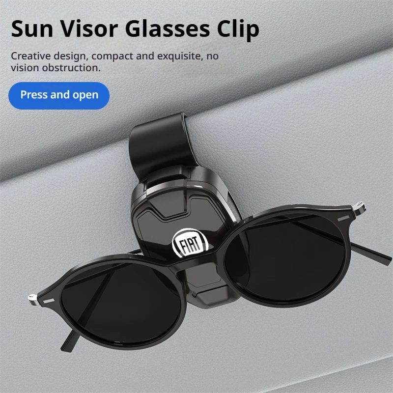 Car sun visor sunglasses storage clip for Fiat 500 Ducato Panda 500L Punto Panda 500e Tipo Cronos Argo Auto Accessories Tools