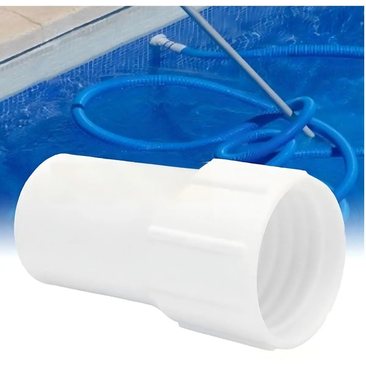 38mm Threaded Pool Hose Connector Left Hand Cuff for Pool Vacuum Suction Pipe Fitting