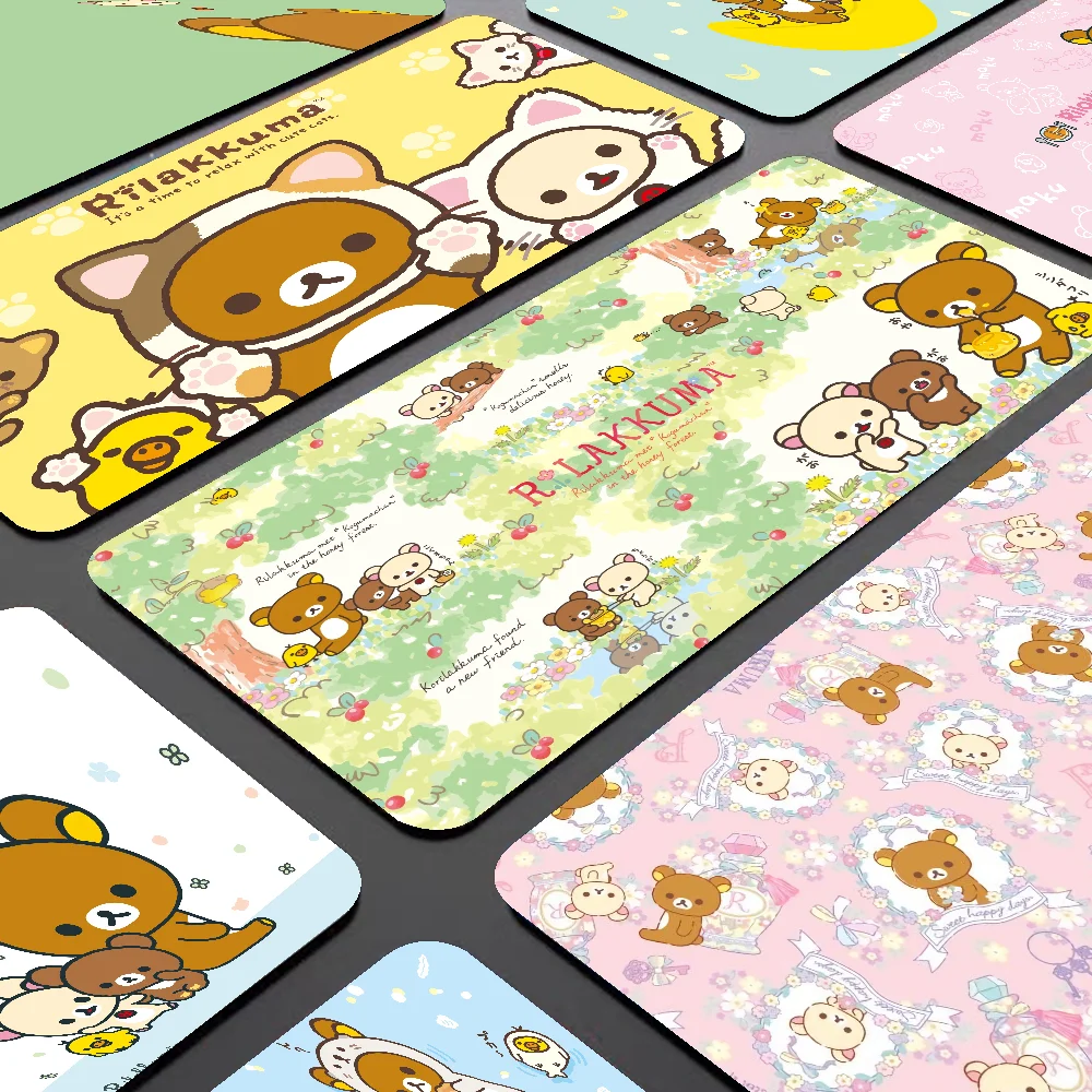 

Cute Rilakkuma Bear Mousepad Mouse Mat Desk Mat Large Gaming Accessories Prime Gaming XXL Keyboard Pad