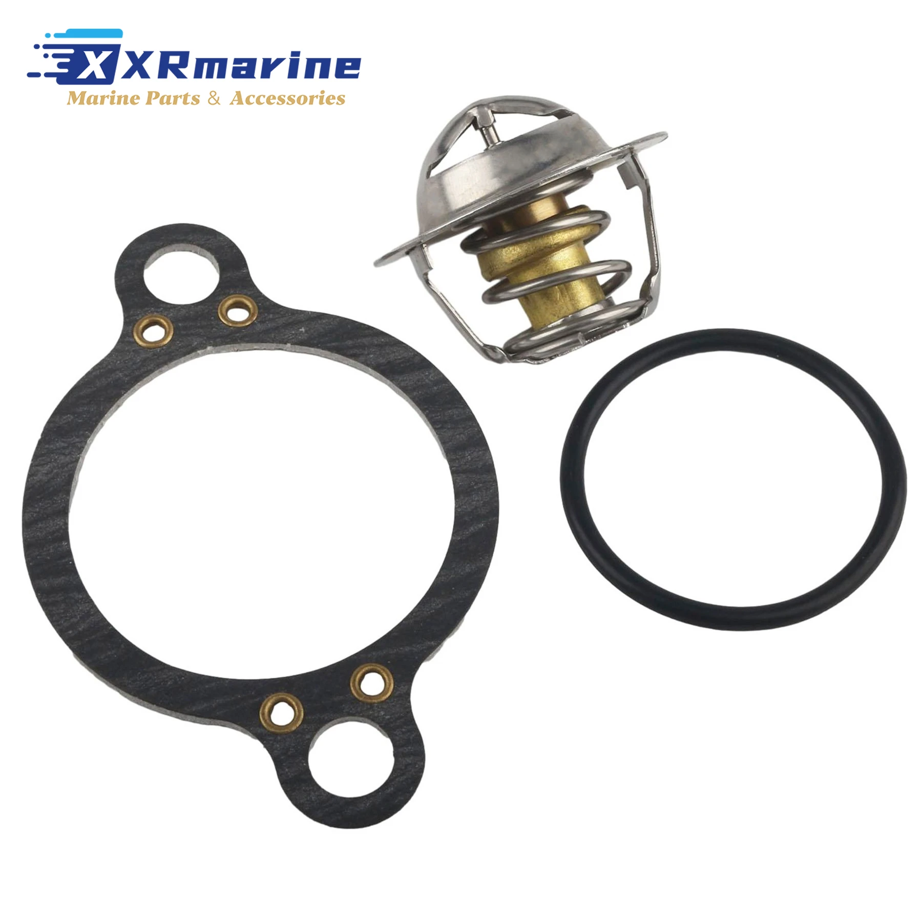 

150°F 66°C Thermostat Repair Kit Fits for Volvo Penta V6 V8 4.3L 5.0L 5.7L SternDrive Motors Parts Cooling System 3587597