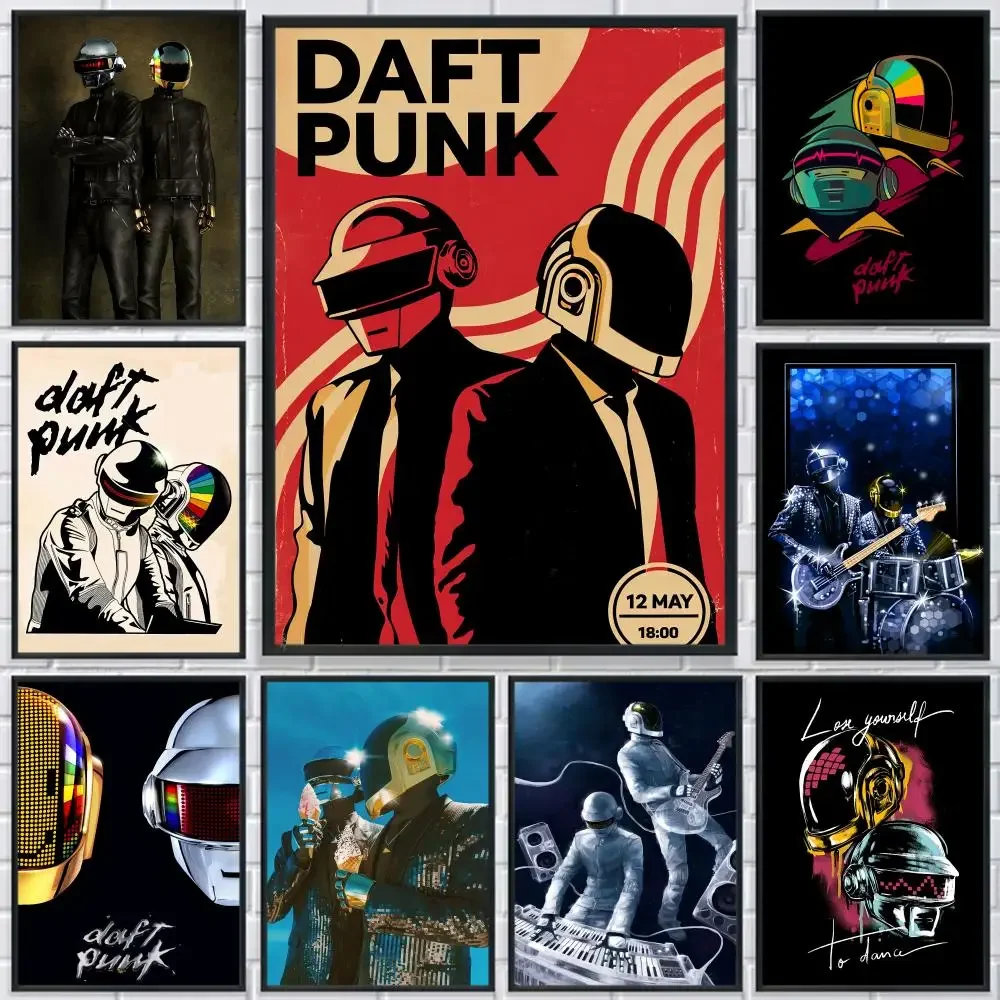 Band Savages D-Daft P-Punk Poster HD Waterproof Self-Adhesive Wall Art - Versatile Decor For Any Space | Perfect Gift Idea