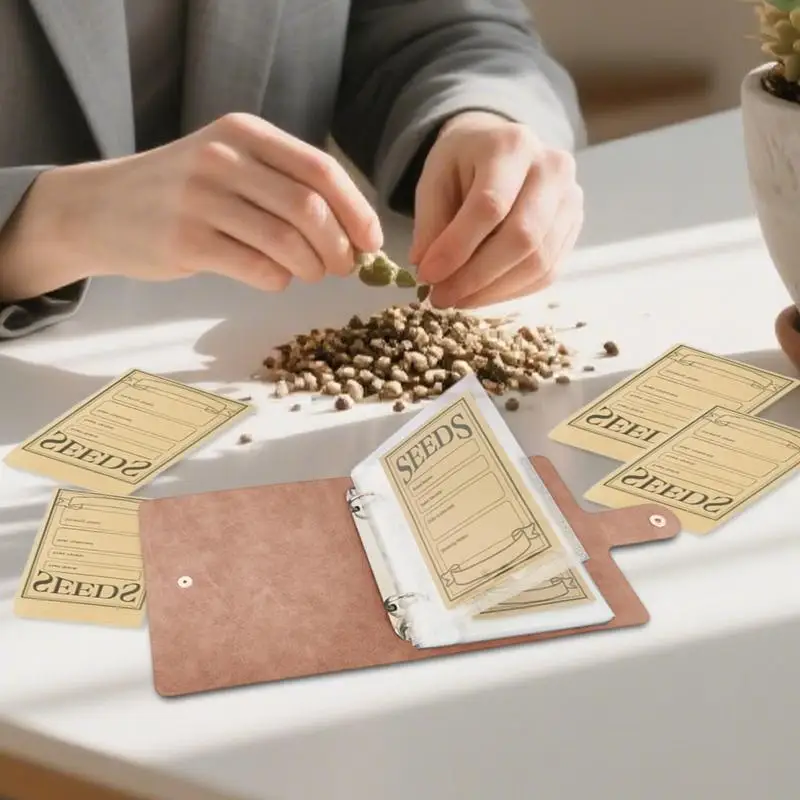 Rapeseed Preservation Envelope Small Resealable Envelopes Durable Vintage Adhesive Pocket For Storage Keys Garden Planting Craft