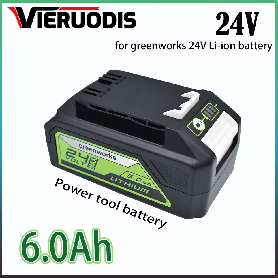 

For Greenworks Battery 24V 6.0AH Greenworks Lithium Ion Battery (Greenworks Battery) The original product is 100% brand new