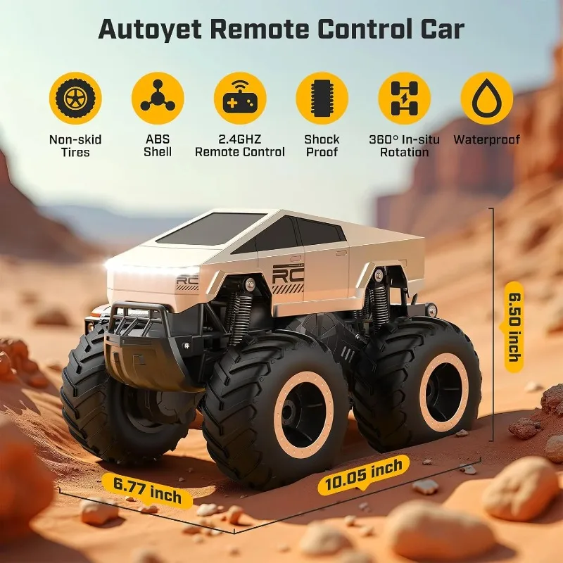 

1:12 Водонепроницаемые радиоуправляемые автомобили Cyber Toy Monster Truck Игрушки-амфибия Автомобиль с дистанционным управлением 4WD Вездеход Внедорожные грузовики Игрушка для мальчиков в подарок