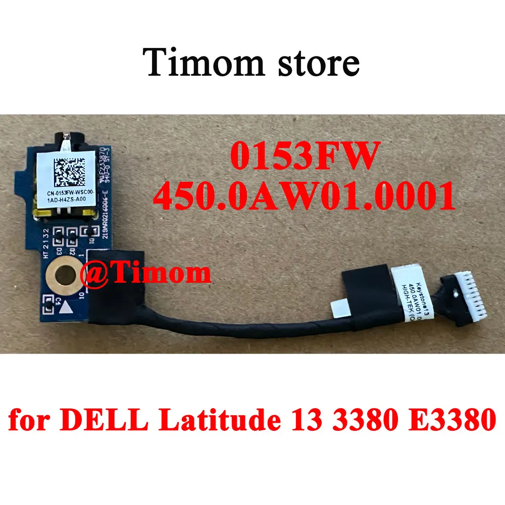 0153FW 153FW for DELL Latitude 13 3380 E3380 P80G Chromebook Original New Laptop Audio Sound Board W Cable 450.0AW01.0001