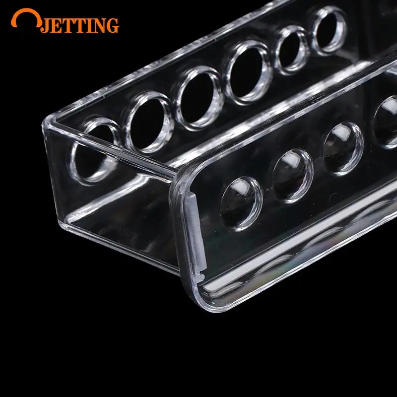 1PC Plastic Clear Test Tube Rack 6 Holes Stand Lab Test Tube Stand Shelf School Supply Laboratory Equipment