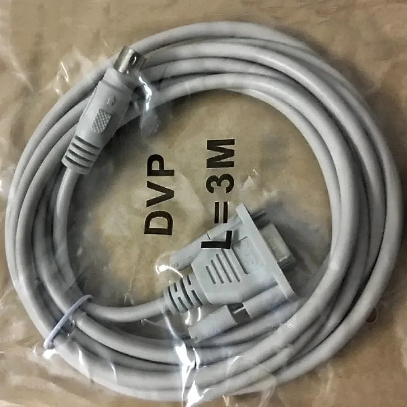 

High Quality Programming Cable DVPCAB215 PLC Cable, COM1, RS232 Interface Programming Cable for Delta PLC DVP-CAB215
